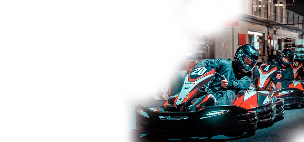 indoor electric kart racing in Montreal and Dorval