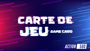 Carte de jeu d'arcade chez Action 500 Dorval et Montréal